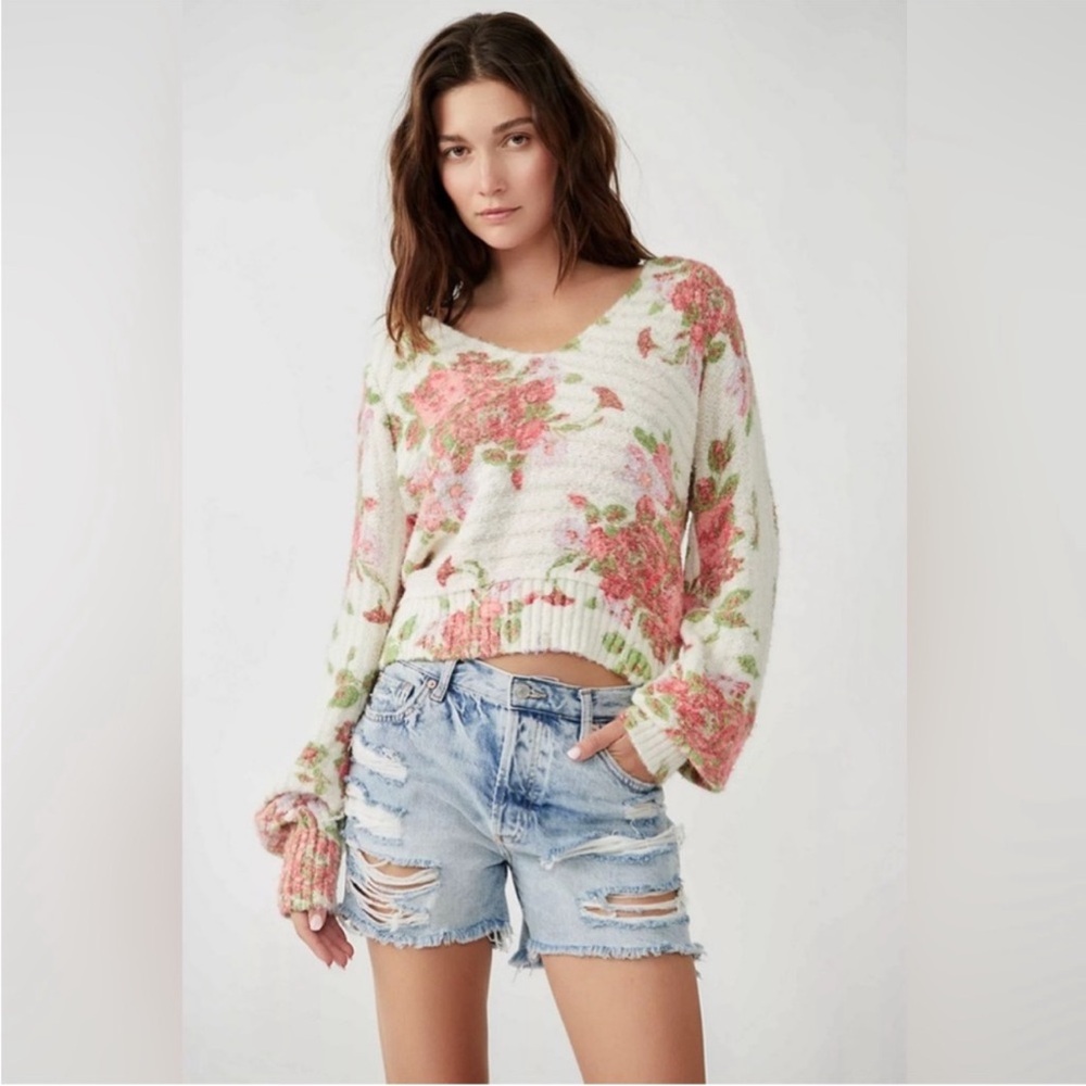 Free People Bed of Roses Sweater - Picture 2 of 8